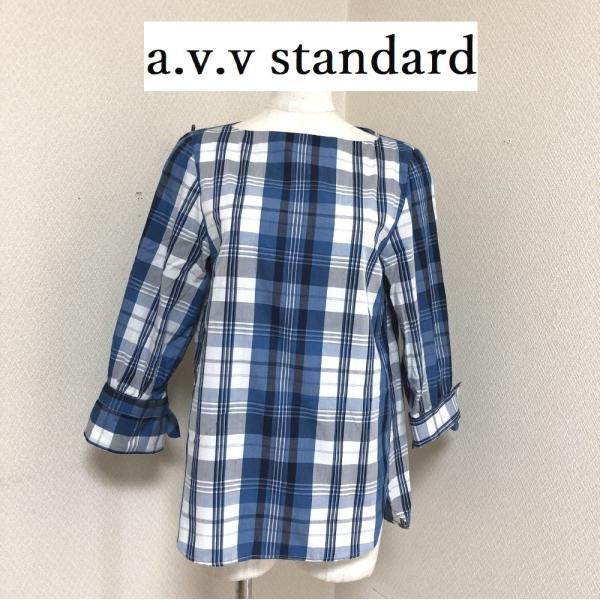 a.v.v standard(アーヴェヴェスタンダール)レディース プルオーバー シャツ　7分袖　 ...