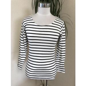 中古 レディース ボーダー長袖カットソーm