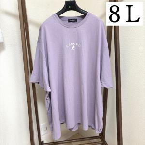 大きいサイズ メンズ KANGOL 天竺 半袖Tシャツ 8L パープル｜tentoumusi-recycle