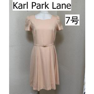 結婚式 Karl Park Lane カールパークレーン 半袖 ワンピース フォーマル ピンク 7号 S 小さいサイズ 30代 20代｜tentoumusi-recycle