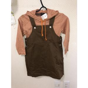 赤ちゃん本舗長袖カットソージャンスカセット茶110...