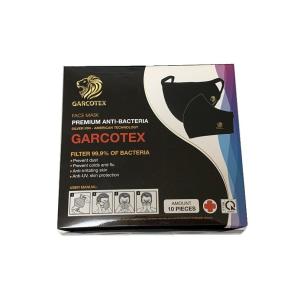 コットン布マスク GARCOTEX 黒(ひもは...の詳細画像3