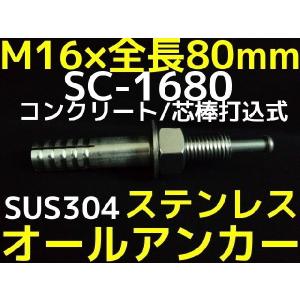 オールアンカー ステンレス M16 長さ 120mm SC-1612 ( 1本単位 バラ