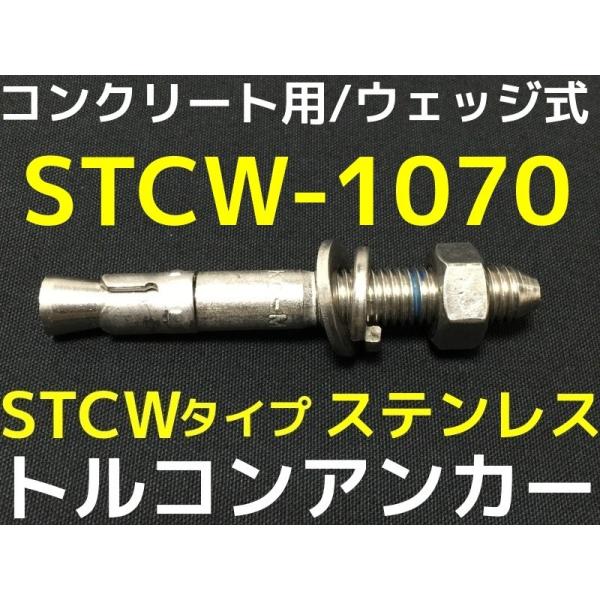 サンコーテクノ トルコンアンカー STCW-1070 M10 全長70mm 1本 ステンレス製 SU...