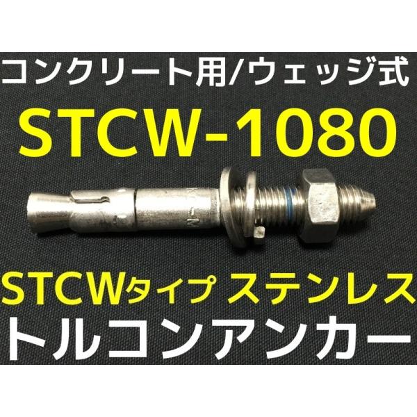 サンコーテクノ トルコンアンカー STCW-1080 M10 全長80mm 1本 ステンレス製 SU...