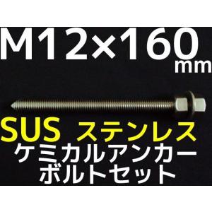 ケミカルボルト アンカーボルト ステンレス SUS M12×160mm