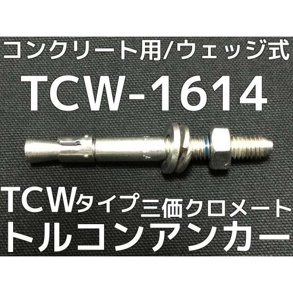 サンコーテクノ トルコンアンカー TCW-1614 M16 全長140mm 10本 スチール製 三価...