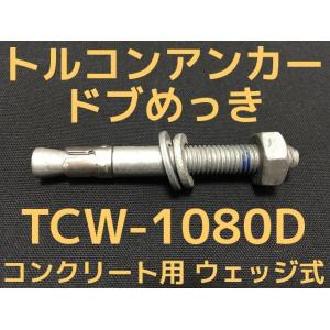 サンコーテクノ トルコンアンカー TCW-1080D M10 全長80mm 1本 ドブめっき スチー...