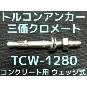 サンコーテクノ トルコンアンカー TCW-1280 M12 全長80mm 25本 スチール製 三価ク...