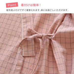 一部即納 綿 和風パジャマ ルームウエア 甚平...の詳細画像3