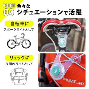 ロープ ライト LED テント タープ 電池交...の詳細画像4