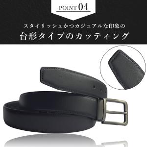 ベルト メンズ 牛革 レザー カジュアル 男性...の詳細画像4