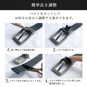 ベルト メンズ 牛革 レザー カジュアル 男性...の詳細画像5