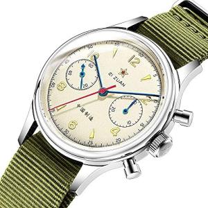 1963 クロノグラフ 腕時計 メンズ 手巻き 機械式 ウォッチ サファイアガラス