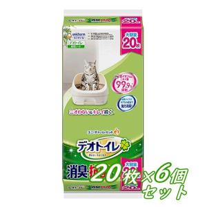 送料無料　ユニ・チャーム　デオトイレ　消臭・抗菌シート　20枚×6個セット　デオトイレ専用シート　取...