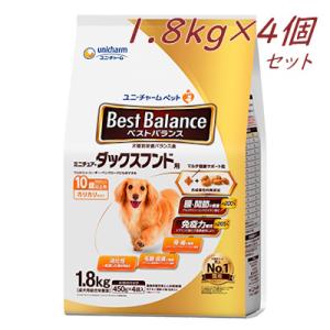 ユニ・チャーム　ベストバランス　カリカリ仕立て　ミニチュア・ダックスフンド用　10歳以上　1.8kg...