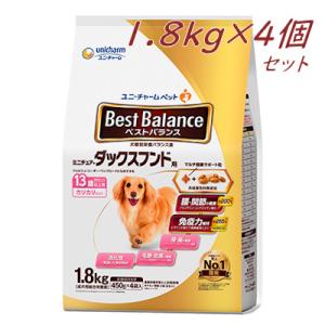 ユニ・チャーム　ベストバランス　カリカリ仕立て　ミニチュア・ダックスフンド用　13歳以上　1.8kg...