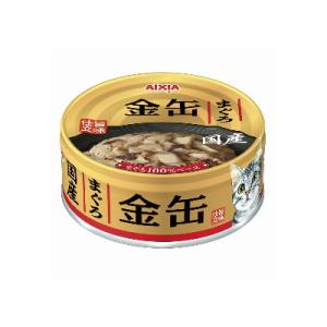 アイシア　金缶ミニ　まぐろ　70ｇ×24缶セット　国産　猫缶　ウエット　水煮タイプ　一般食　　缶詰　...