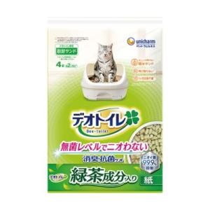デオトイレ 紙成分　緑茶成分配合 12袋セット ユニ・チャーム ペットケア 送料無料 ユニ・チャーム デオトイレ 緑茶
