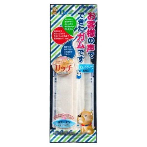ダイワ　お客様の声でできたガム　ミルク　5枚　犬用　おやつ　歯みがき　デンタル　板ガム　国産　