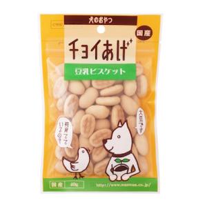 わんわん　チョイあげ　豆乳ビスケット　40ｇ　国産　犬用　おやつ　間食　ドッグフード