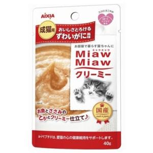 アイシア　ミャウミャウ　クリーミー　ずわいがに風味　40ｇ　猫パウチ　ウエット　クリーミータイプ　一...