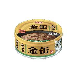 アイシア　金缶　かつお　70g　猫　ウエット　缶　国産　【キャットフート　缶詰　ウェット　水分補給】...
