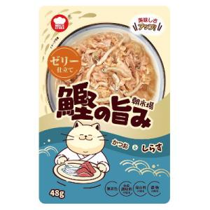 朝市場　鰹の旨み　ゼリー仕立て　かつおとしらす　48ｇ【キャットフード　ウェット　パウチ　成猫　一般...