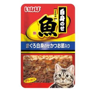いなば　マルウオ白身のせパウチ　まぐろ白身のせ　かつお節入り　40ｇ　TCR-14　キャットフード　猫用パウチ　ゼリータイプ　一般食