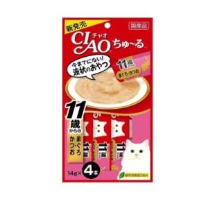 いなば　国産　 CIAOちゅ〜る　11歳からのまぐろ・かつお　14ｇ×4本　SC-74　高齢猫用　おやつ　キャットフード