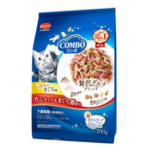 日本ペットフード　コンボキャット　まぐろ味・カニチップ・まぐろ節添え 700ｇ　猫　ドライタイプ　総...