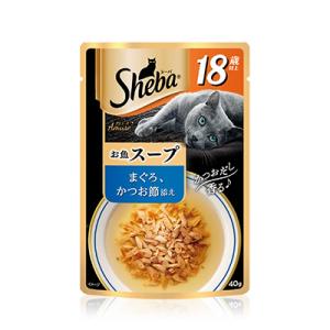 マース　 シーバ　アミューズ　18歳以上　お魚スープ　まぐろ、かつお節添え　40ｇ　猫用　ウエット　...