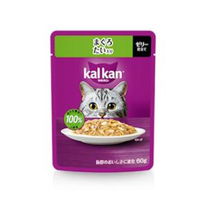 マース　 カルカンパウチ　まぐろ　たい入り　６０ｇ　成猫(1〜7歳)　ゼリー仕立て　ウエット　キャッ...