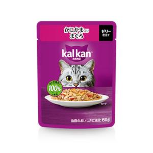 マース　 カルカンパウチ　かにかま入りまぐろ　６０ｇ　成猫(1〜7歳)　ゼリー仕立て　ウエット　キャ...