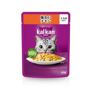 マース　 カルカンパウチ　お肉シリーズ 味わいチキン　６０ｇ　成猫(1〜7歳)　とろみ仕立て　ウエット　キャットフード　総合栄養食　