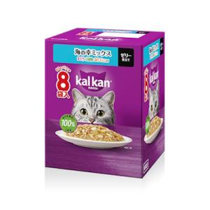 マース　 カルカンパウチ　海の幸ミックス　まぐろ・白身魚・ほたてだし入り　６０ｇ×８P　成猫(1〜7...