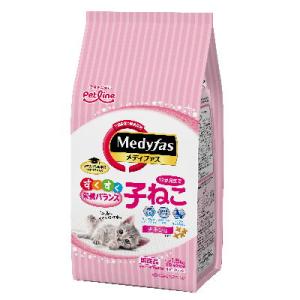 メーカー欠品　ペットラインメディファス　子ねこ　12か月まで　チキン味　国産　キャットフード　ドライ...