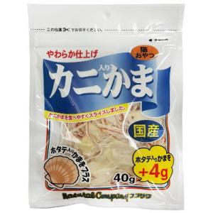 フジサワ　カニ入りかま　ホタテかまプラス　44ｇ【キャットフード　トッピング　猫用　おやつ　国産】 ...