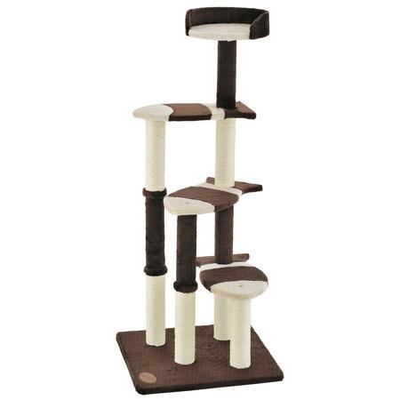 送料無料・同梱不可　アドメイト　猫のおあそびポール　お魚ファミリー　ハイタイプ　猫用　爪とぎ　タワー...