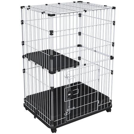 送料無料・同梱不可　アドメイト　ヴィラフォート　キトンサークル　猫用　サークル　ケージ　2段タイプ　...