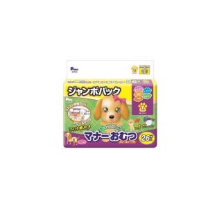 第一衛材　男の子＆女の子のためのマナーおむつのび〜るテープ付きジャンボパックＬＬ２６枚　