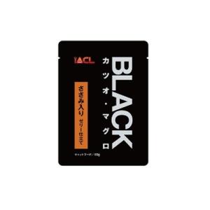 イトウ＆カンパニー　BLACK　カツオ・マグロささみ入りゼリー仕立て８０ｇ【パウチ　キャットフード　...