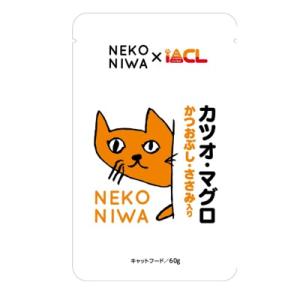 イトウ＆カンパニー　猫庭　カツオ・マグロ かつおぶし・ささみ入り　60ｇ　猫用ウエット　副食　