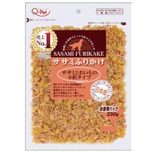 九州ペット　お買い得ふりかけ　鶏ささみとお芋小粒タイプ　230ｇ　犬用　おやつ　ふりかけ　一般食　国...