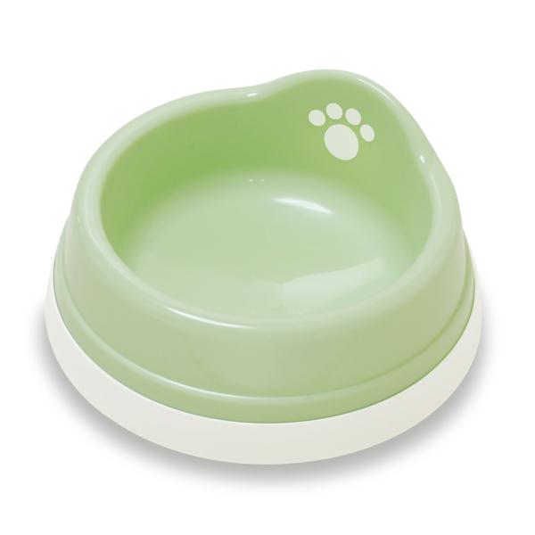 伊勢籐　すべり止め付きペット皿　ミニ　ライトグリーン　犬・猫用　食器　フードボウル　餌皿　国産