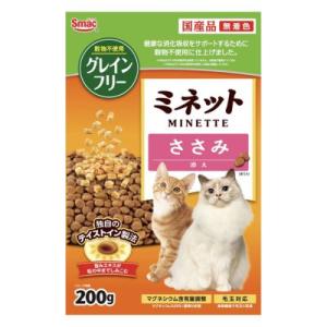 スマック ミネット 腎臓ケア かつお添え 200g 国産 猫 成猫用総合栄養