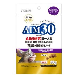【2箱】AIM30 猫の健康維持をサポートする総合栄養食 600g x 5パック AIM30 室内成猫用 健康な尿路・毛玉ケア チキン ( 1.2kg )/ AIM30