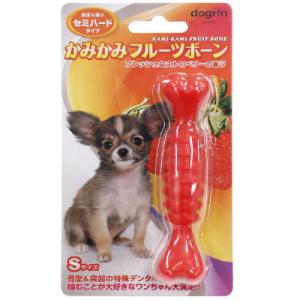 スーパーキャット　かみかみフルーツボーン　ストロベリーＳ　セミハードタイプ　DM-404【犬おもちゃ...