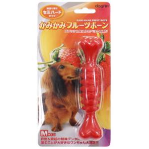 スーパーキャット　かみかみフルーツボーン　ストロベリーM　セミハードタイプ　DM-407　【犬おもち...