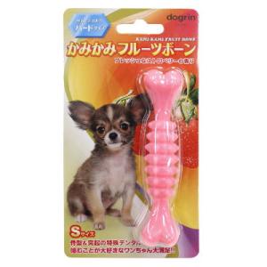 スーパーキャット　かみかみフルーツボーン　ストロベリーＳ　ハードタイプ　DM-443【犬おもちゃ　デ...